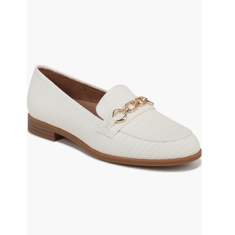 Naturalizer Mariana Chain Link Loafer All White With Gold Chain Women’s Size 9 - Picture 2 of 16